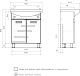 Volna Мебель для ванной Joli 70.2D R белая – картинка-40